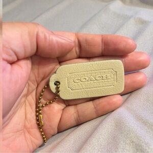 Vintage Coach Hangtag in Bone or Cream